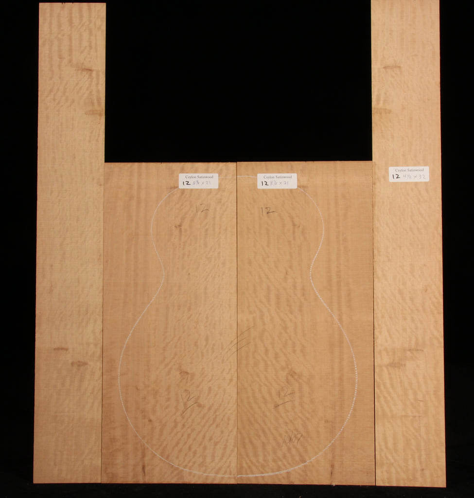 Ceylon Satinwood Guitar Set 12