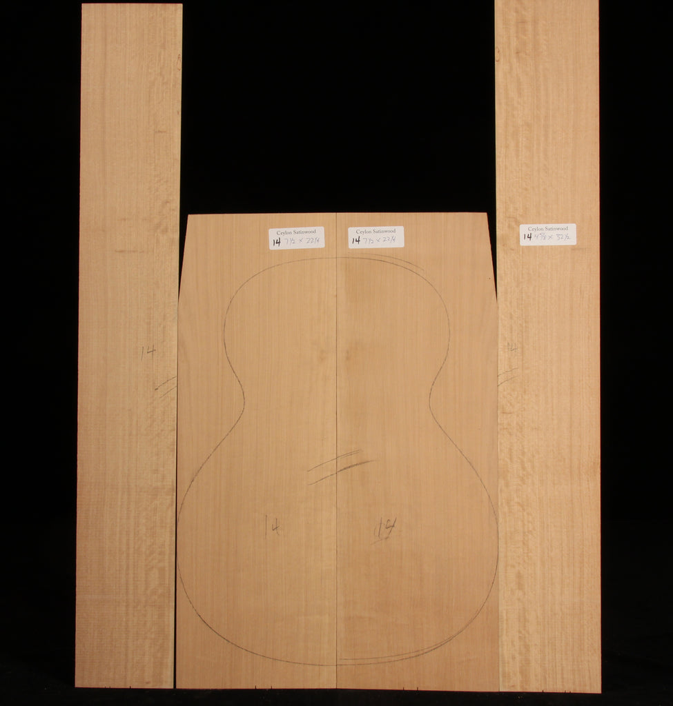 Ceylon Satinwood Guitar Set 14