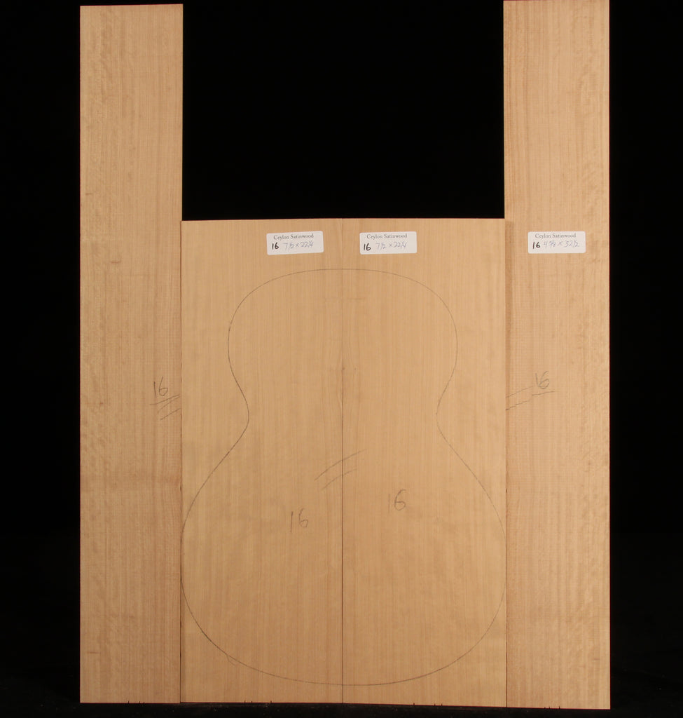 Ceylon Satinwood Guitar Set 16