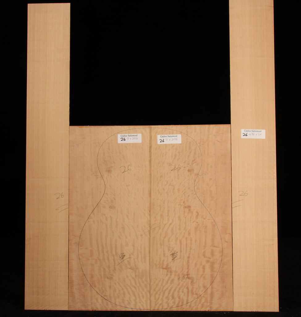 Ceylon Satinwood Guitar Set 26