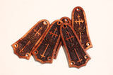 Tay 3 hole Cross & Crown, Solid Koa