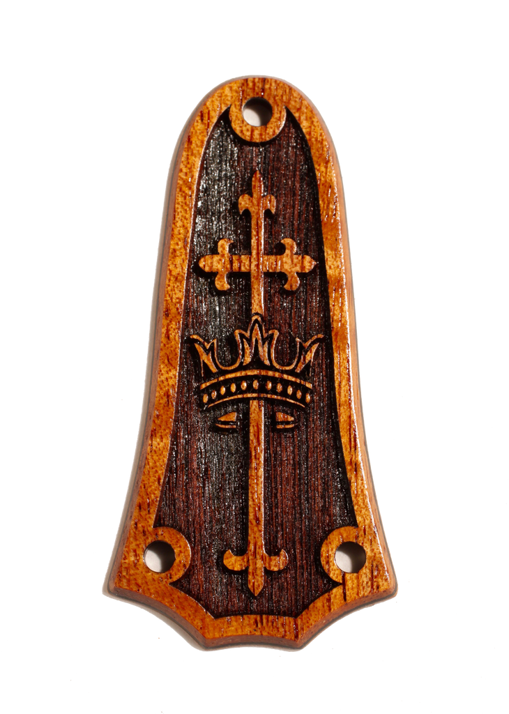 Tay 3 hole Cross and Crown, Koa, Laminated