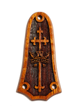 Tay 3 hole Cross and Crown, Koa, Laminated