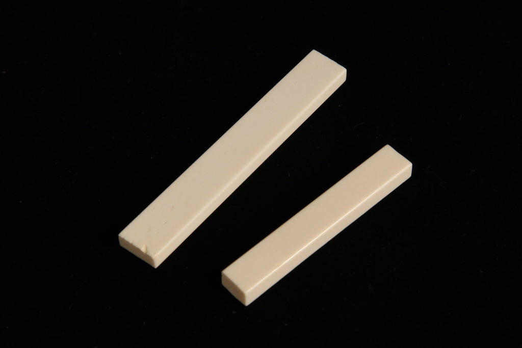 Bone Guitar thick saddles - processed Cow bone