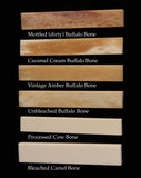 Bone Guitar thick nuts and saddles - Bleached Camel bone